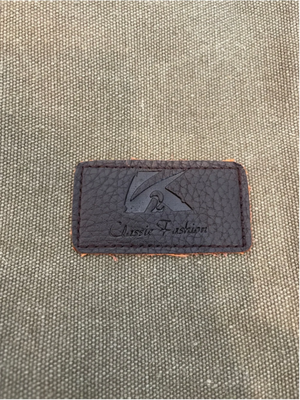 K2 CLASSIC FASHION Canvas Leather Shoulder Bag Messenger Bag Olive